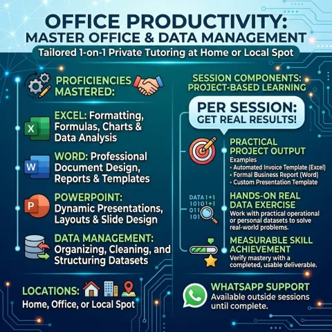 Office Productivity : Private In-person IT Tutor